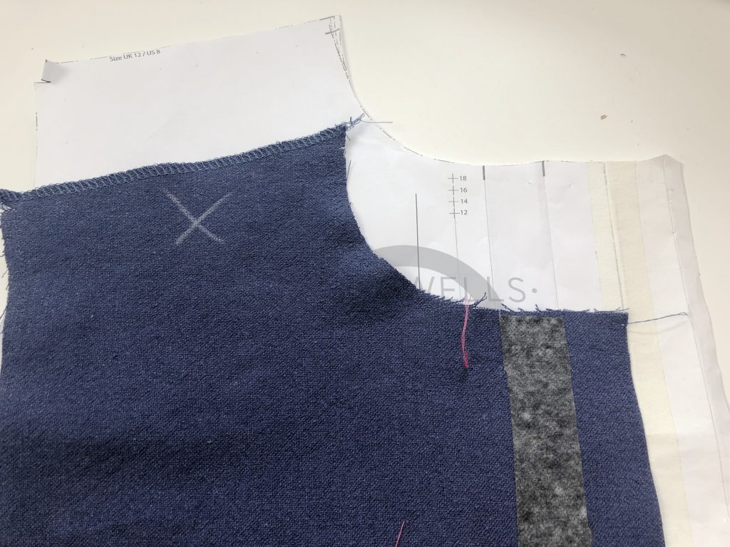 interfacing on left front