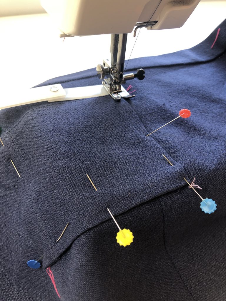 using a hump jumper to start the stitching