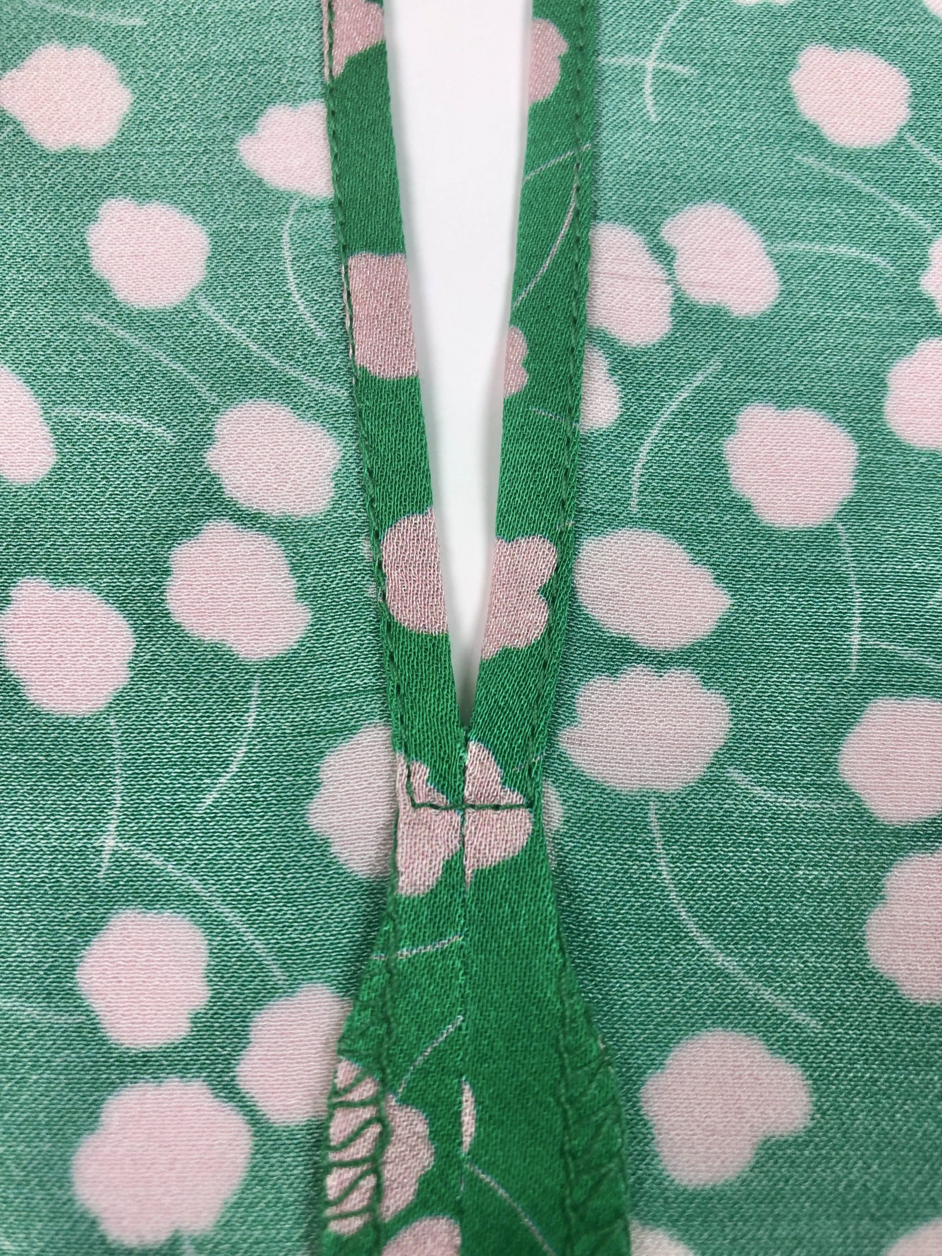 close up of stitching