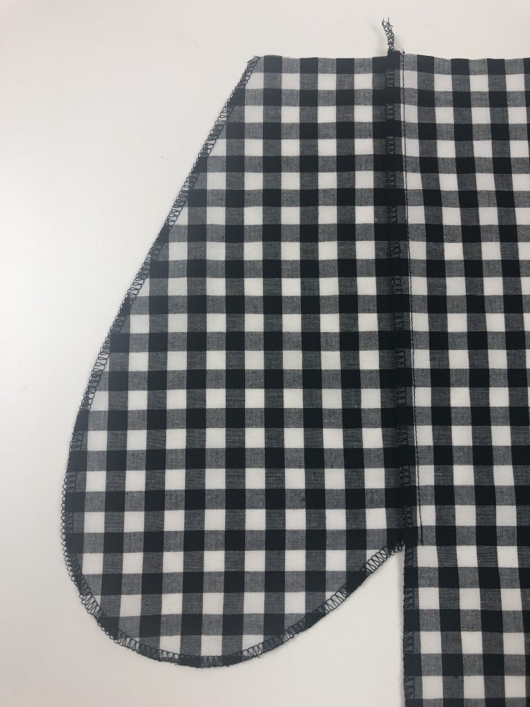 black gingham fabric