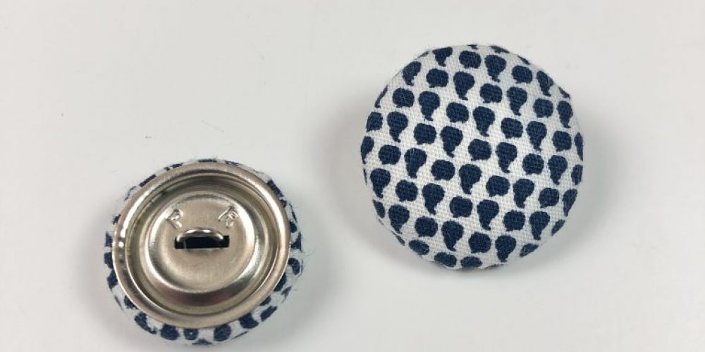 metal covered buttons